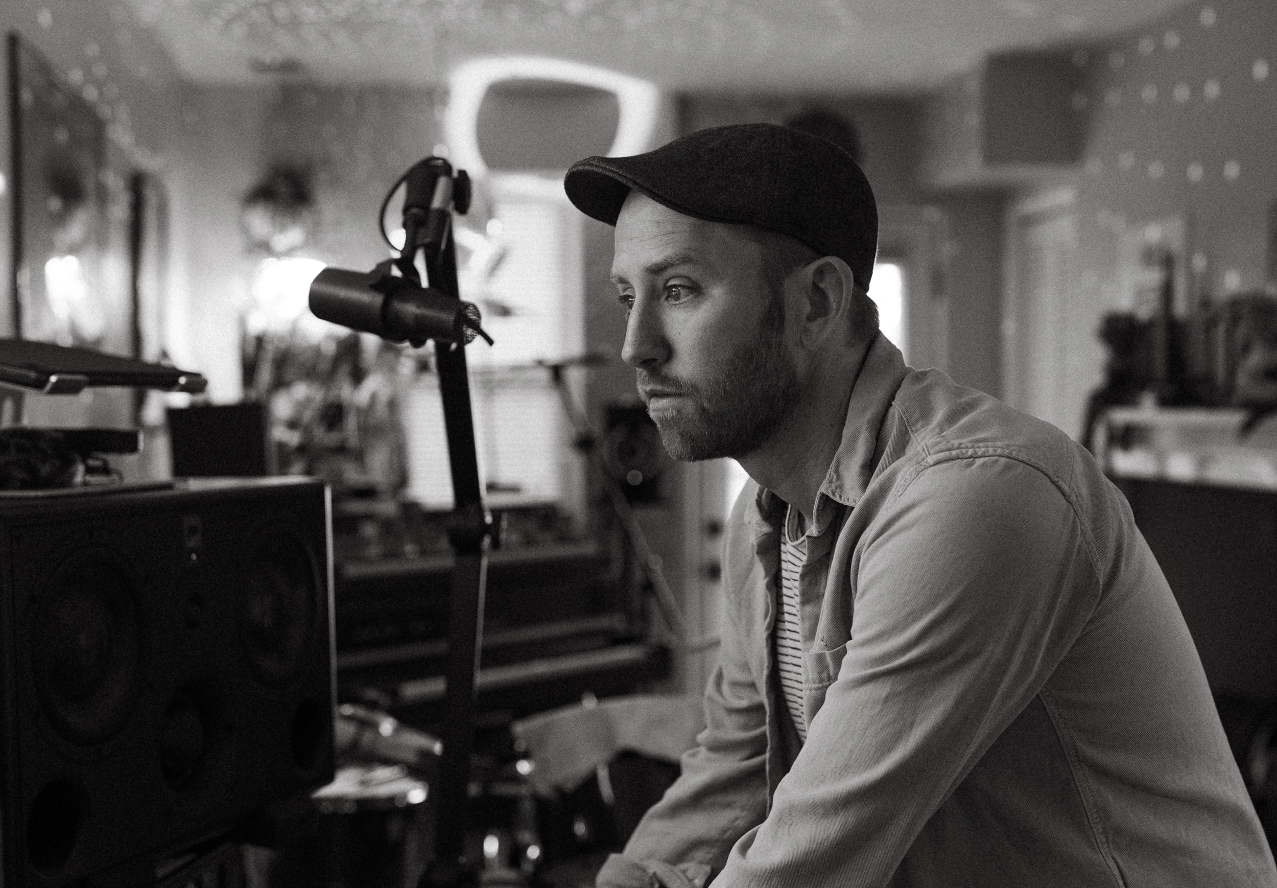 Andrew Heringer in his recording studio